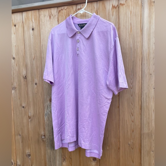 Men’s Brooks Brothers Authentic Lilac Polo-Shirt, XL, 100% Cotton, Super Soft - Picture 17 of 17